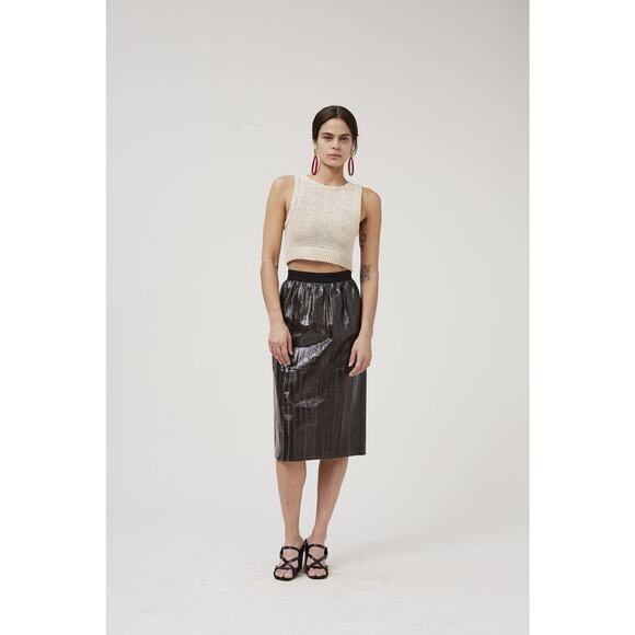 Rachel Comey Lois 100% Cotton Crochet Knit Sleeveless Top Celery Green Sz M $388 - Picture 5 of 16